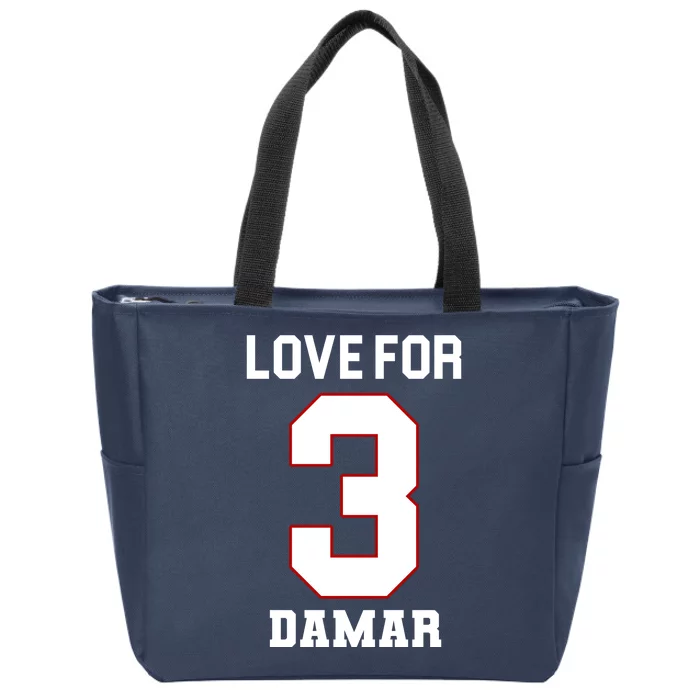 Love For 3 Damar Zip Tote Bag