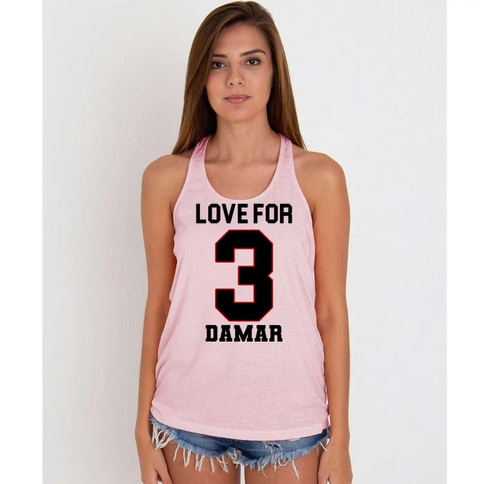 Love For 3 Damar Women's Knotted Racerback Tank