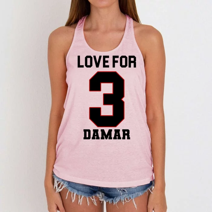 Love For 3 Damar Women's Knotted Racerback Tank