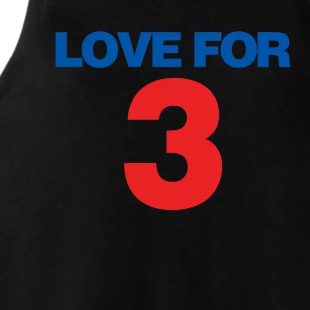 Love For 3 Pray For Damar Show Love Ladies Tri-Blend Wicking Tank