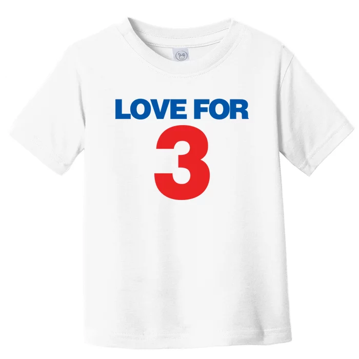 Love For 3 Pray For Damar Show Love Toddler T-Shirt