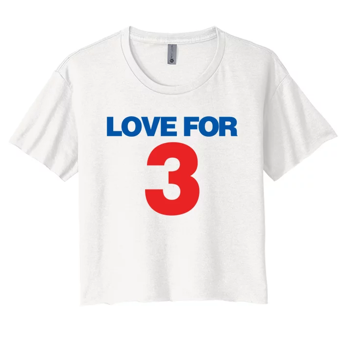 Love For 3 Pray For Damar Show Love Women's Crop Top Tee