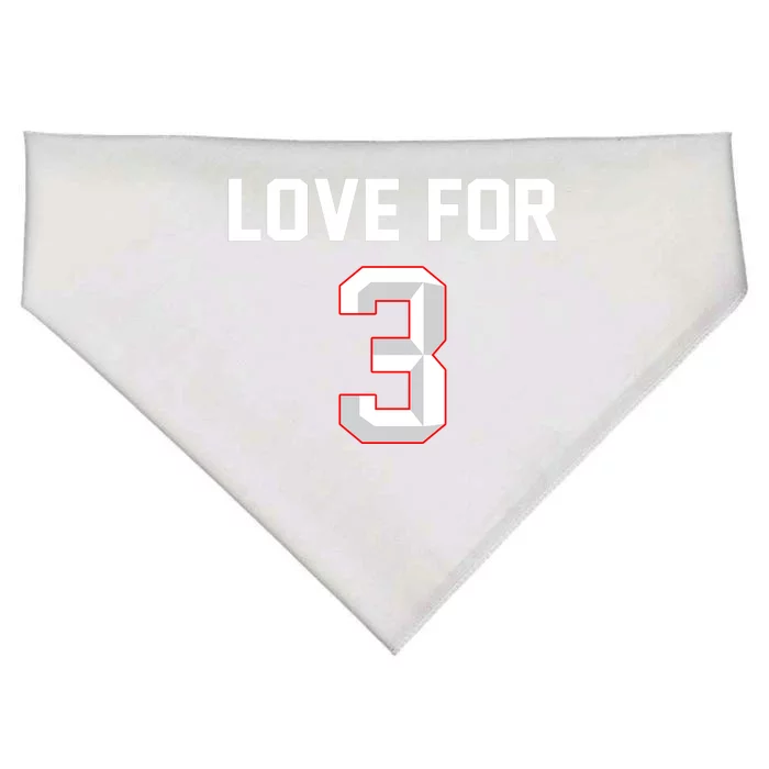 Love For 3 Pray For Damar Show Love USA-Made Doggie Bandana