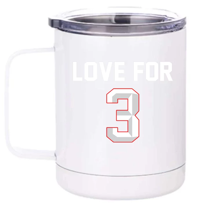 Love For 3 Pray For Damar Show Love Front & Back 12oz Stainless Steel Tumbler Cup