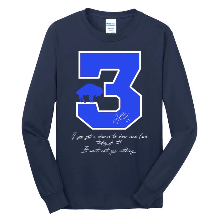 Love For 3 Pray For Damar Strong Tall Long Sleeve T-Shirt