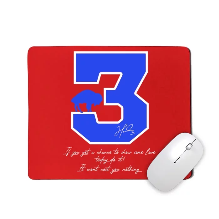 Love For 3 Pray For Damar Strong Mousepad