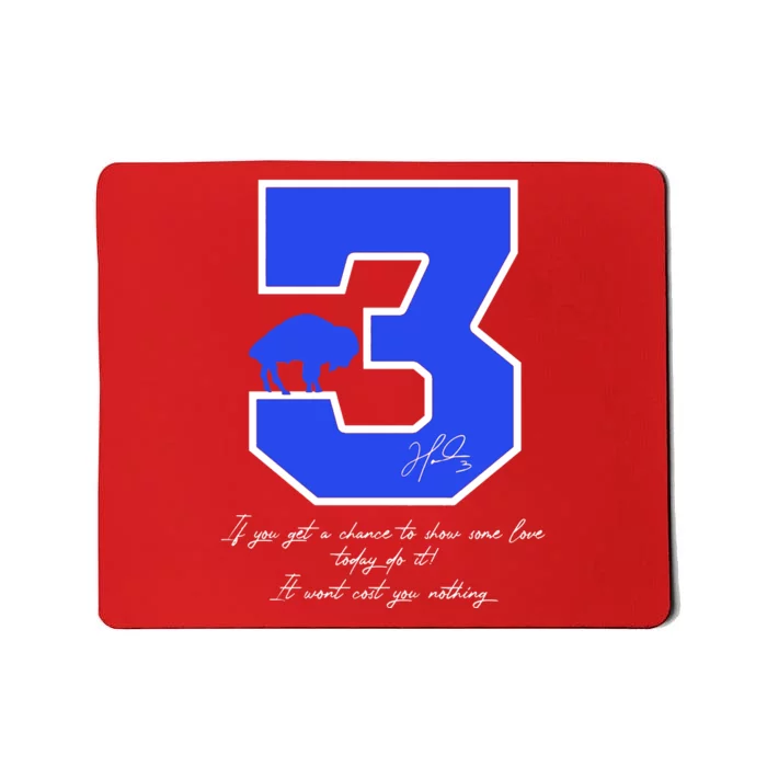 Love For 3 Pray For Damar Strong Mousepad