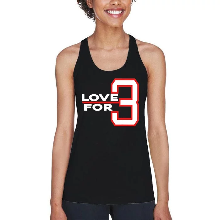 Love For 3 Pray For Damar Women's Racerback Tank