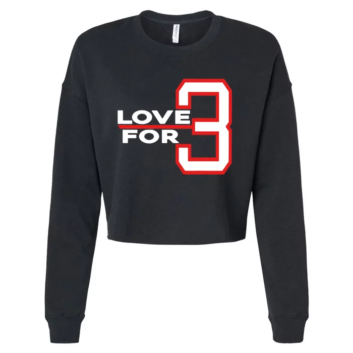 Love For 3 Pray For Damar Cropped Pullover Crew