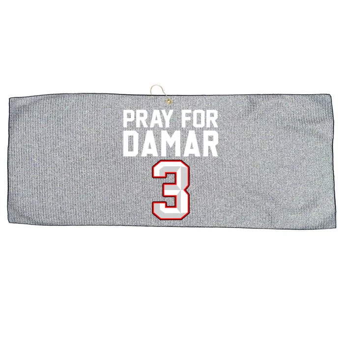 Love For 3 Pray For Damar Show Love Large Microfiber Waffle Golf Towel