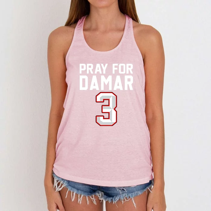 Love For 3 Pray For Damar Show Love Women's Knotted Racerback Tank