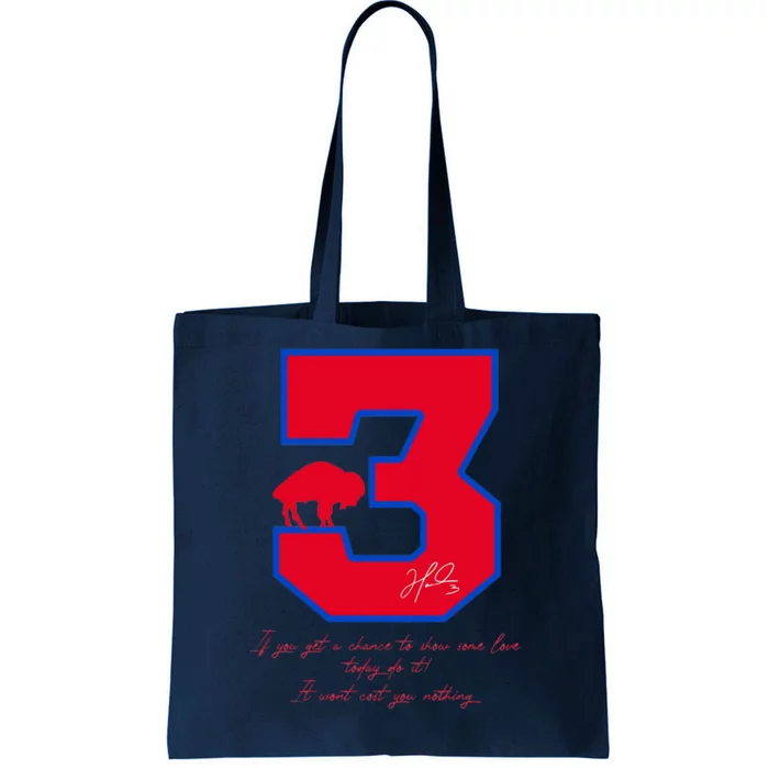 Love For 3 Pray For Damar Strong Tote Bag