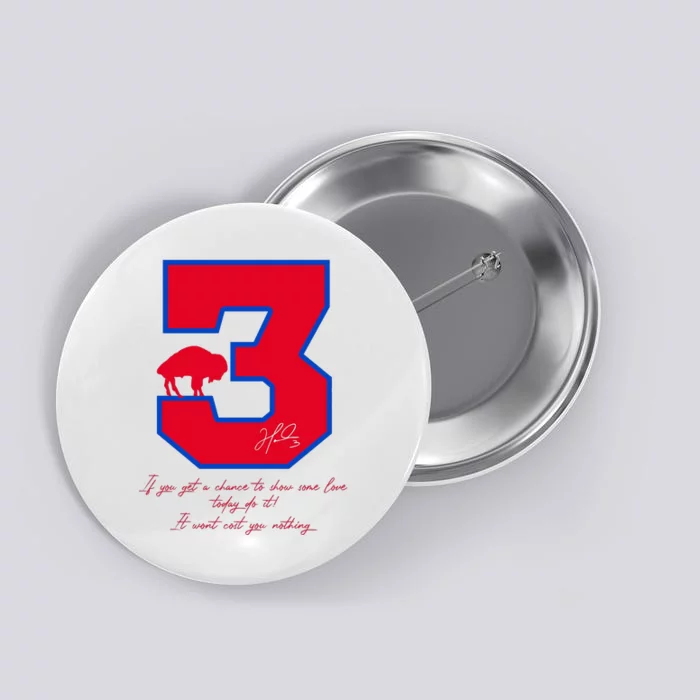 Love For 3 Pray For Damar Strong Button