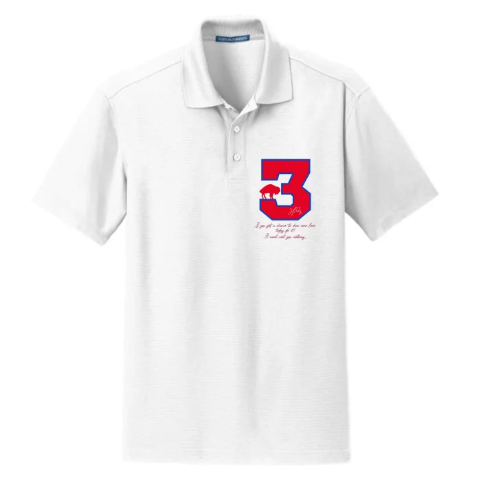 Love For 3 Pray For Damar Strong Dry Zone Grid Performance Polo