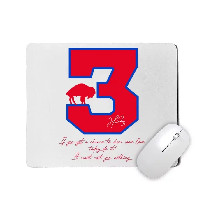 Love For 3 Pray For Damar Strong Mousepad