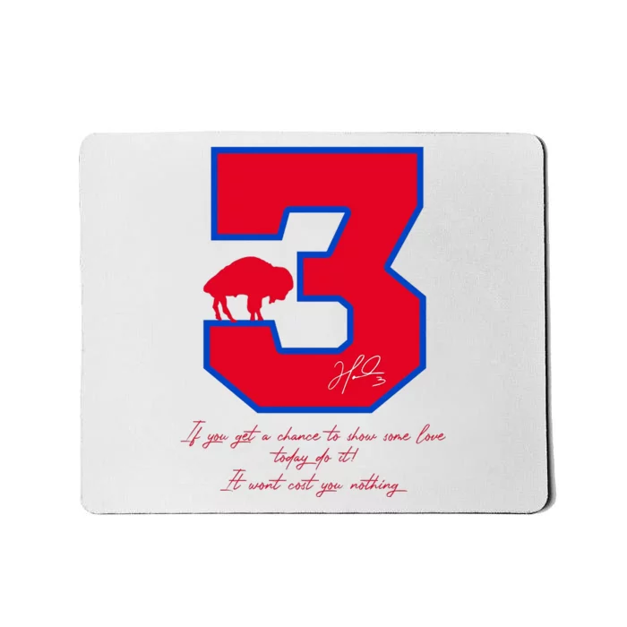 Love For 3 Pray For Damar Strong Mousepad