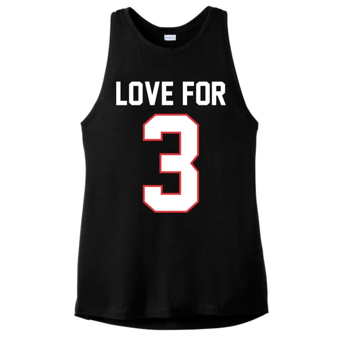 Love For 3 Buffalo Football Tribute Ladies Tri-Blend Wicking Tank