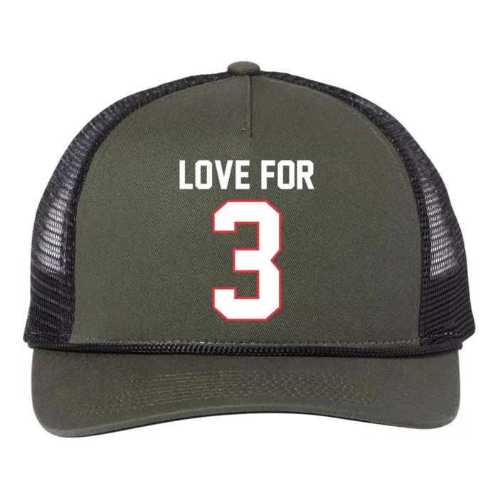 Love For 3 Buffalo Football Tribute Retro Rope Trucker Hat Cap