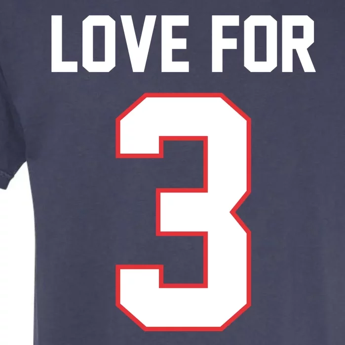 Love For 3 Buffalo Football Tribute Garment-Dyed Heavyweight T-Shirt