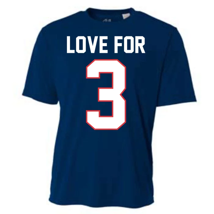 Love For 3 Buffalo Football Tribute Cooling Performance Crew T-Shirt