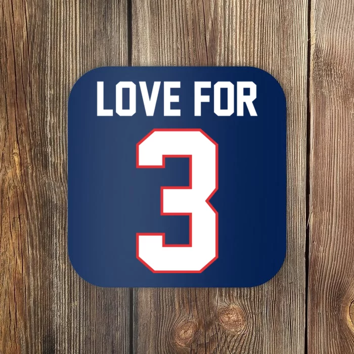 Love For 3 Buffalo Football Tribute Coaster