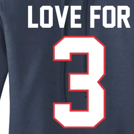 Love For 3 Buffalo Football Tribute Women's Pullover Hoodie