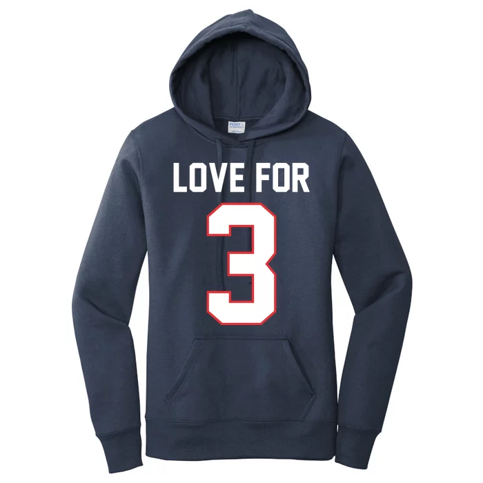 Love For 3 Buffalo Football Tribute Women's Pullover Hoodie