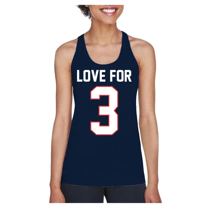 Love For 3 Buffalo Football Tribute Women's Racerback Tank