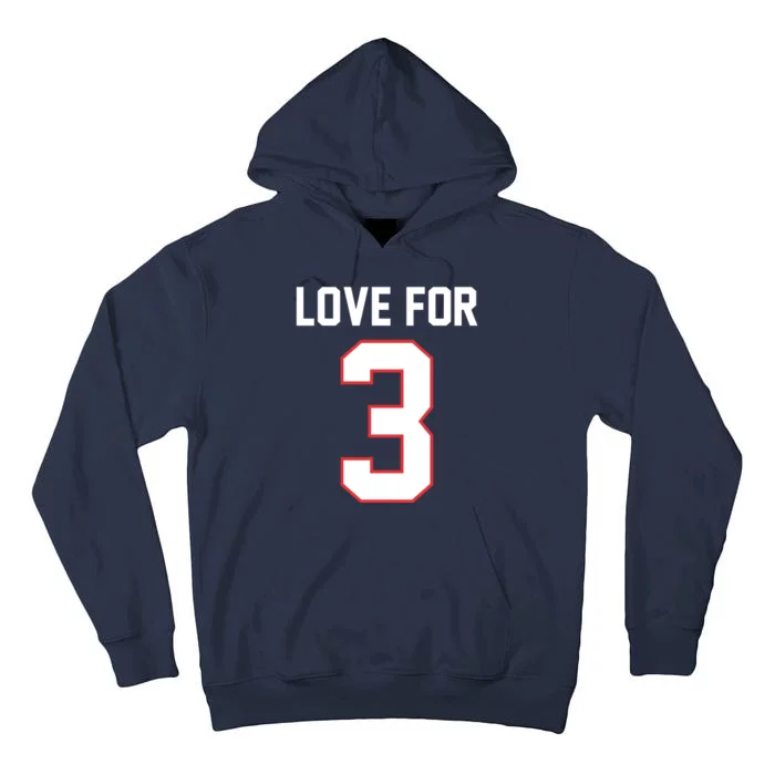 Love For 3 Buffalo Football Tribute Tall Hoodie