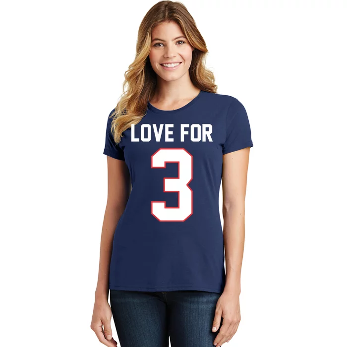 Love For 3 Buffalo Football Tribute Women's T-Shirt