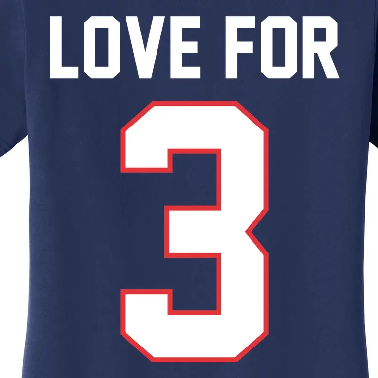 Love For 3 Buffalo Football Tribute Women's T-Shirt