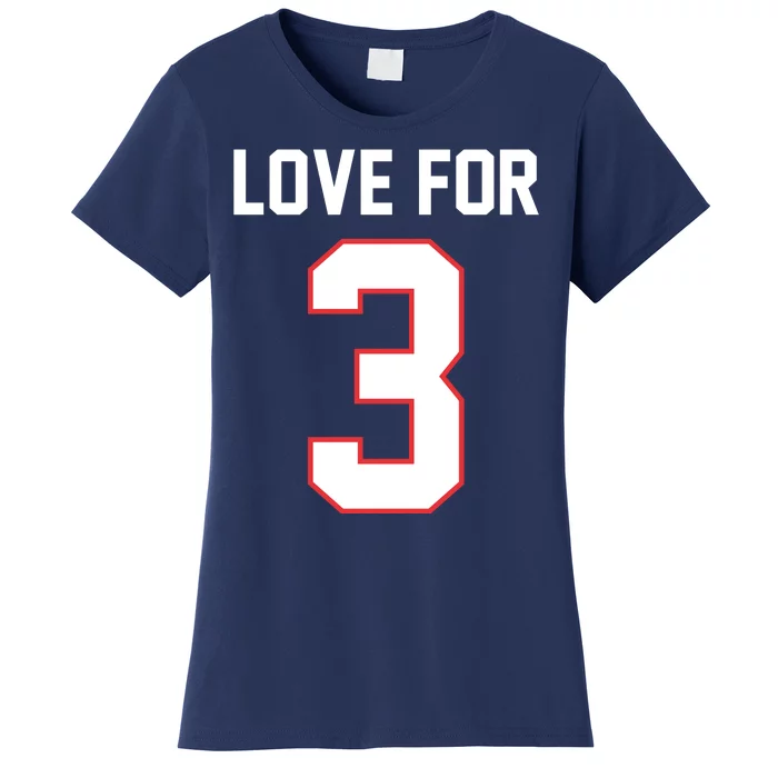 Love For 3 Buffalo Football Tribute Women's T-Shirt