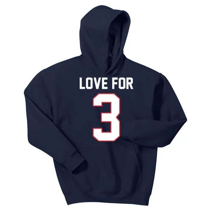 Love For 3 Buffalo Football Tribute Kids Hoodie