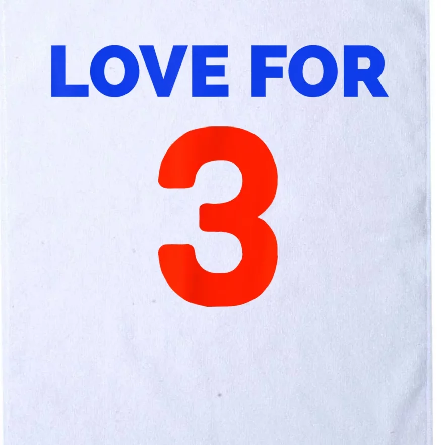 Love For 3 Football Platinum Collection Golf Towel