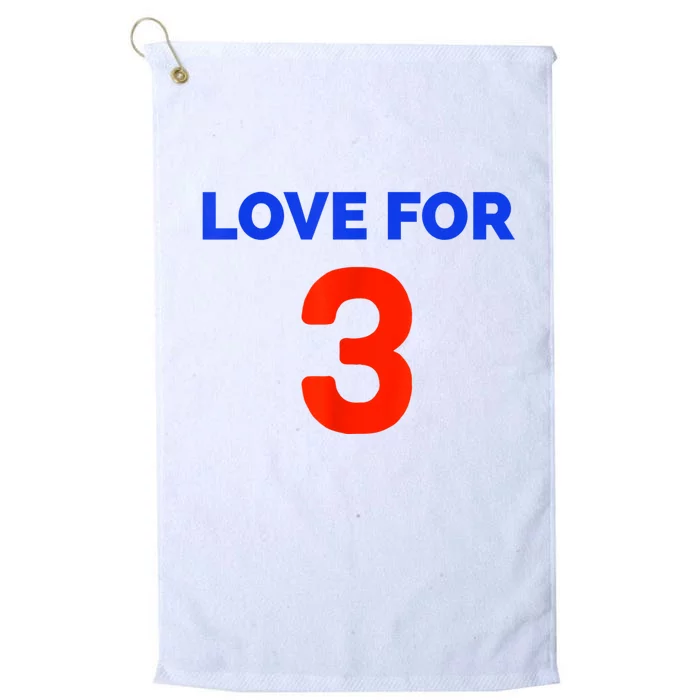 Love For 3 Football Platinum Collection Golf Towel