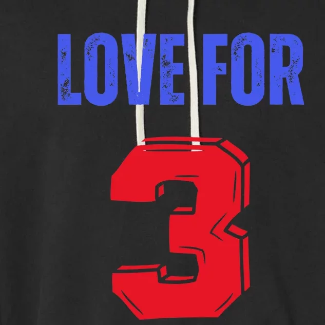 Love For 3 Damar We are with you Damar Garment-Dyed Fleece Hoodie