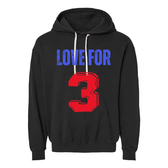 Love For 3 Damar We are with you Damar Garment-Dyed Fleece Hoodie