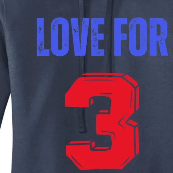 Love For 3 Damar We are with you Damar Women's Pullover Hoodie