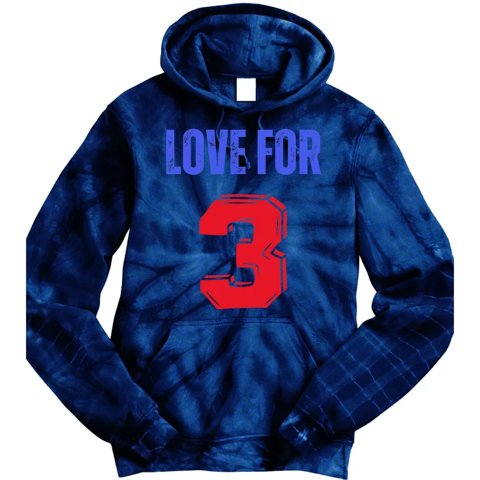 Love For 3 Damar We are with you Damar Tie Dye Hoodie