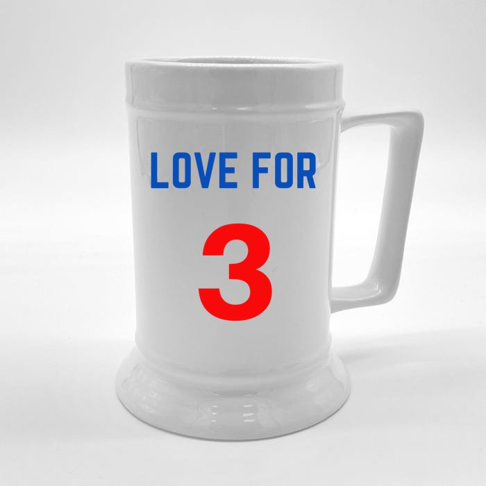 LOVE FOR 3 DAMAR Front & Back Beer Stein