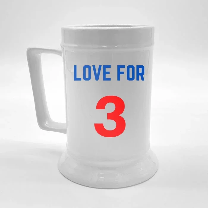 LOVE FOR 3 DAMAR Front & Back Beer Stein