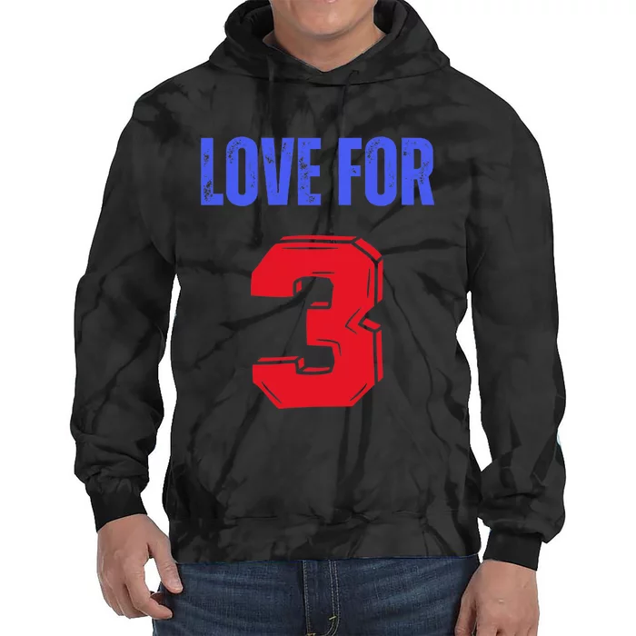 Love For 3 Damar We are with you Damar Tie Dye Hoodie