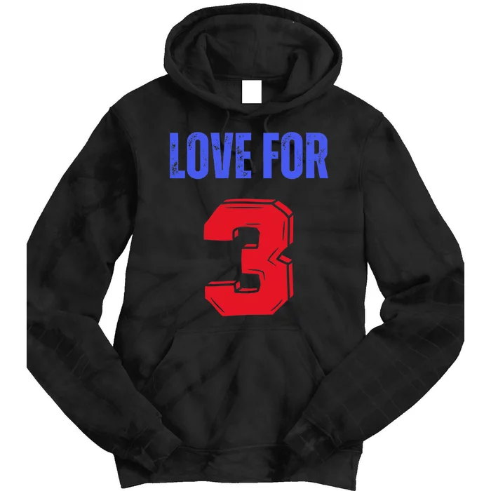 Love For 3 Damar We are with you Damar Tie Dye Hoodie