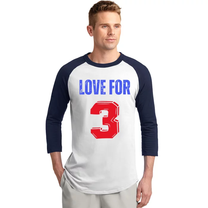 Love For 3 Damar We are with you Damar Baseball Sleeve Shirt