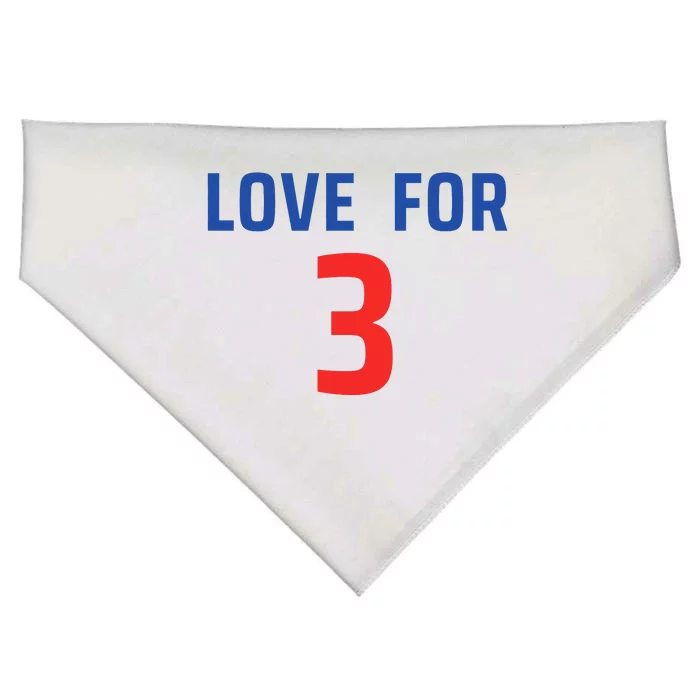 Love For 3 Trending Tee USA-Made Doggie Bandana