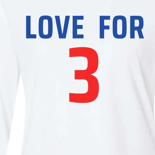 Love For 3 Trending Tee Womens Cotton Relaxed Long Sleeve T-Shirt