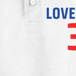 Love For 3 Trending Tee Dry Zone Grid Performance Polo