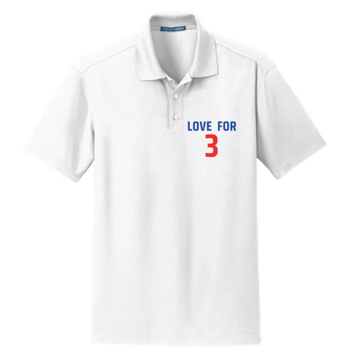 Love For 3 Trending Tee Dry Zone Grid Performance Polo