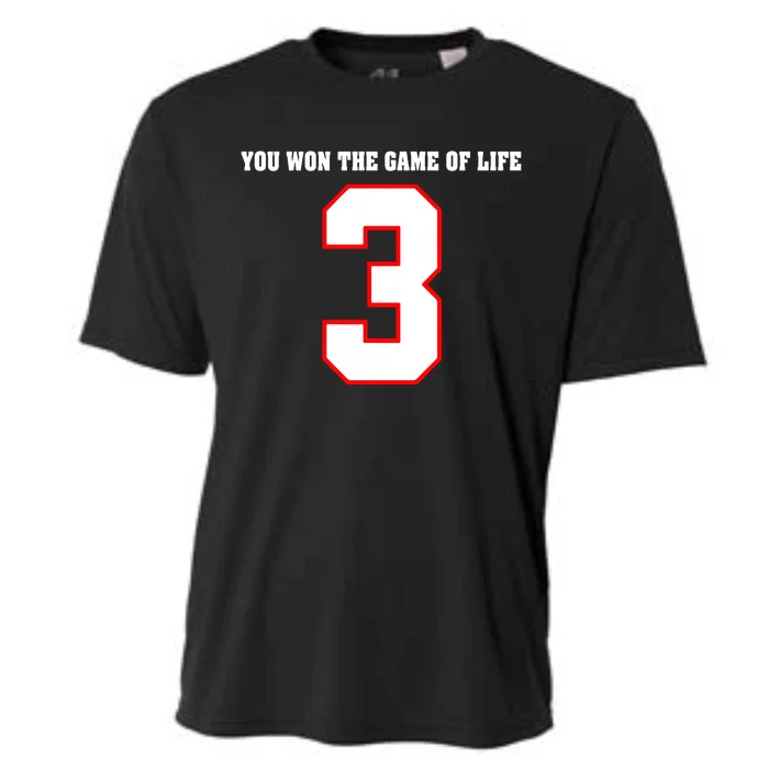 LOVE FOR 3 YOU WON THE GAME OF LIFE Cooling Performance Crew T-Shirt