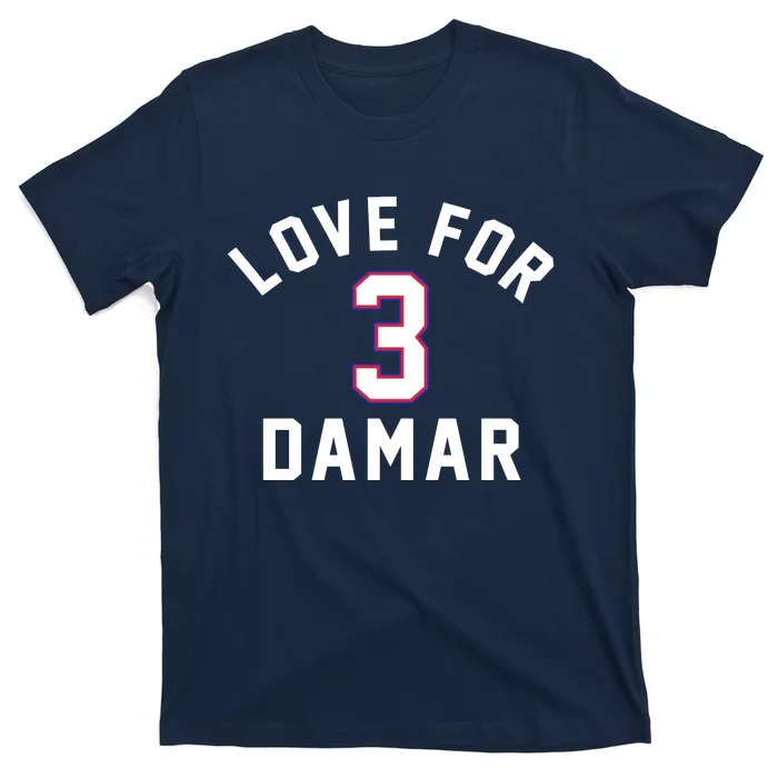 Love For 3 Pray For Damar Gift T-Shirt